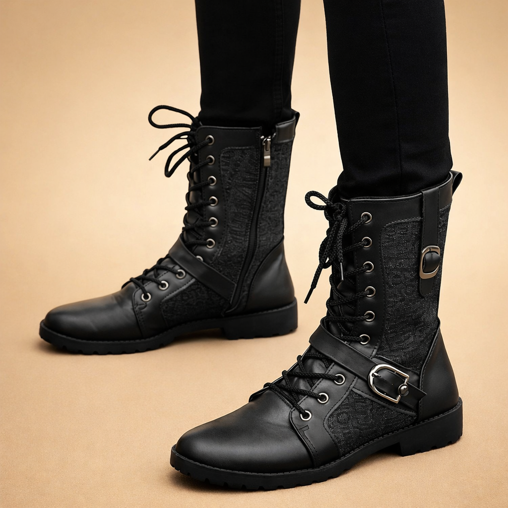 Dexter | Bold Lace-Up Combat Boots for Urban Streetwear Edge