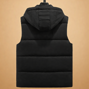 Landon | Men's Hooded Puffer Vest with Zip Pockets