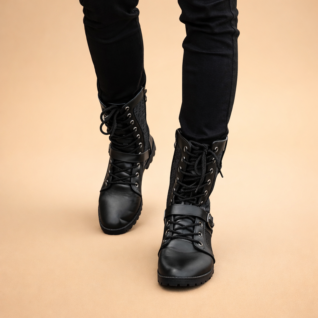 Dexter | Bold Lace-Up Combat Boots for Urban Streetwear Edge