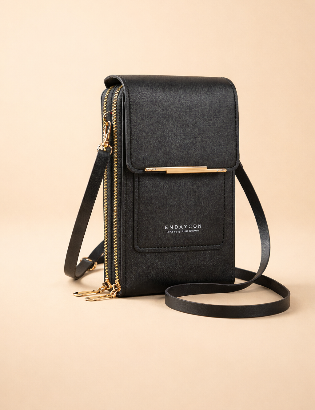 black-leather-crossbody-phone-bag-model-style-front-view-european-studio.png