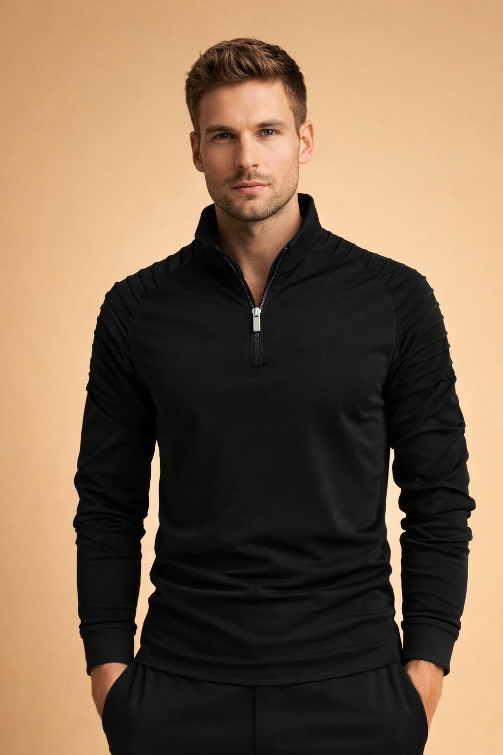 Ryan | Warm Men's Long Sleeve Zipper Sweater