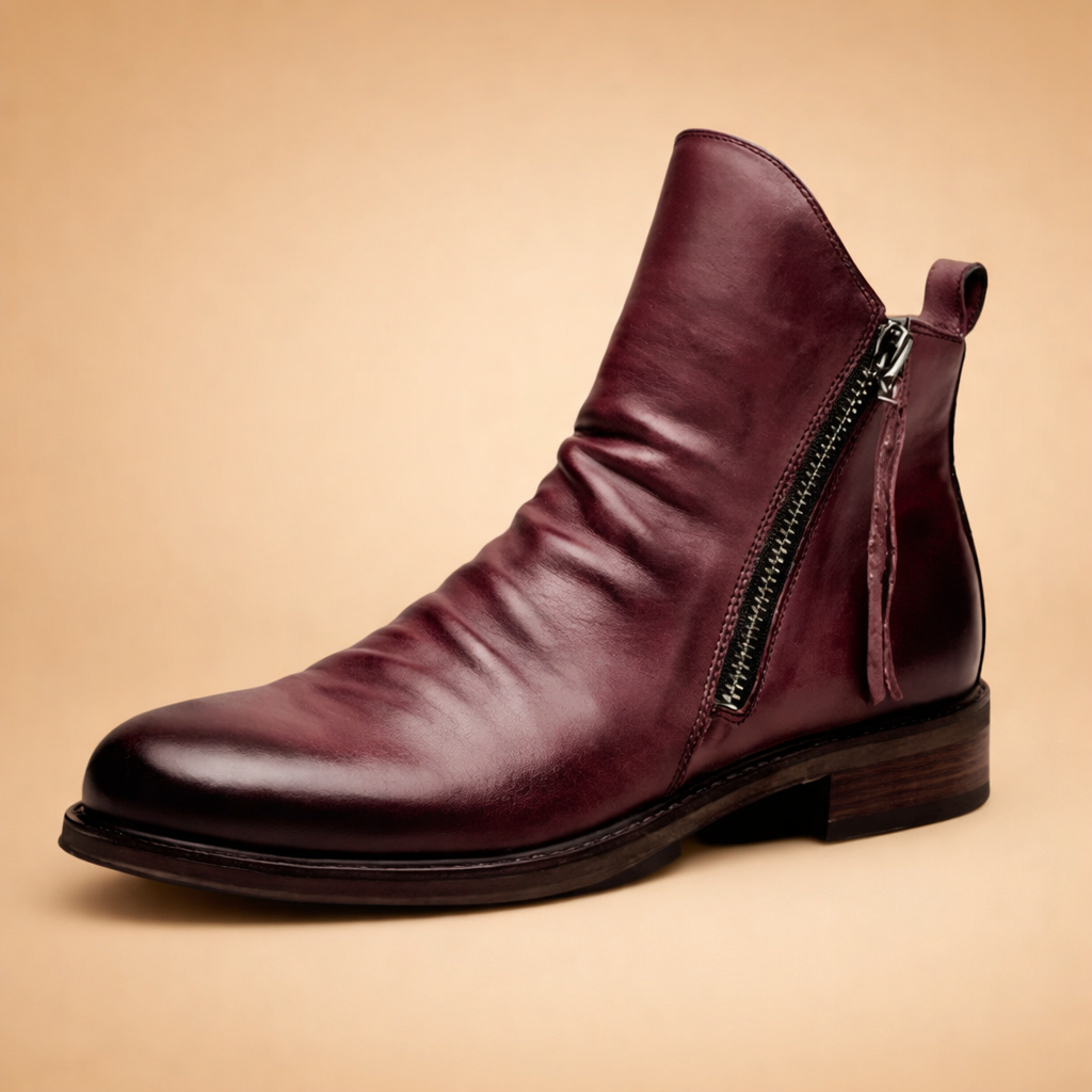 Lewis | Relaxed Zip-Up Ankle Boots for Effortless Smart Casual Looks