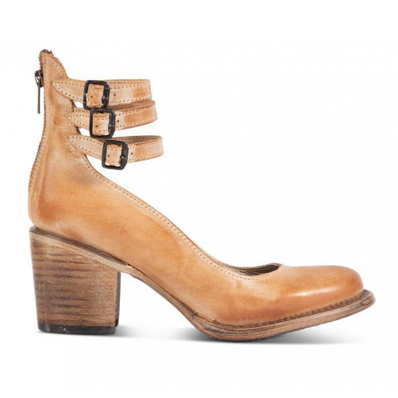 Natalia | Elegant block heel pumps with straps