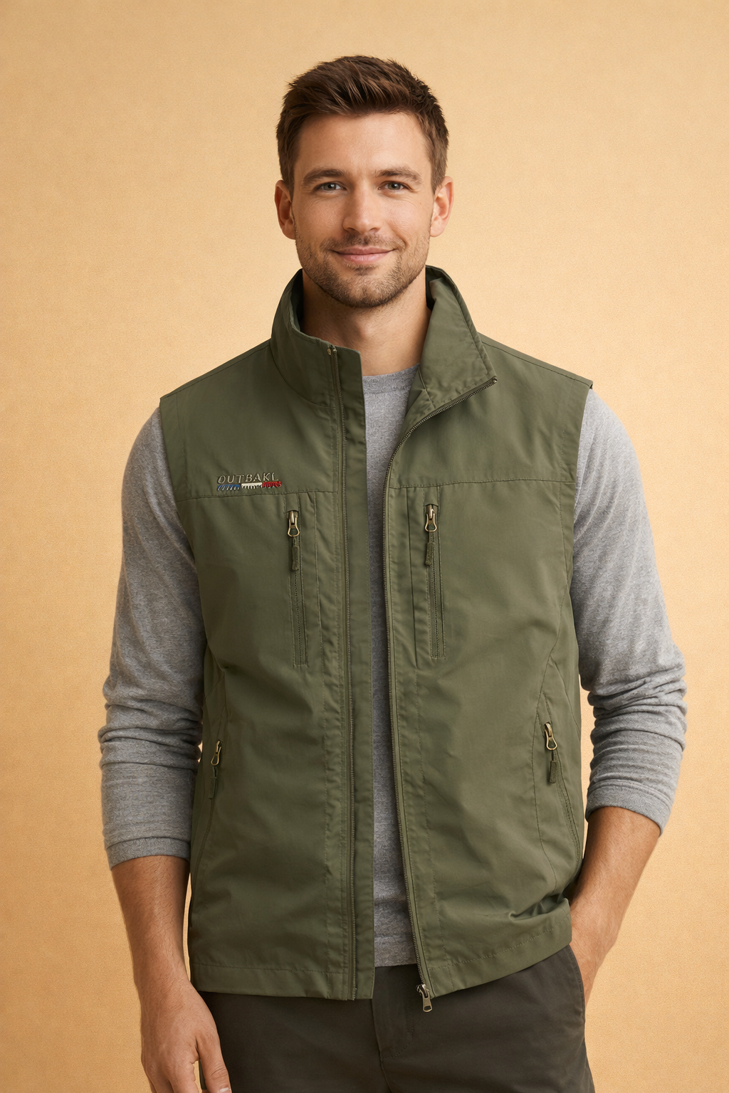 Maddox | Men's Outdoor Utility Vest with Multi-Zip Pockets