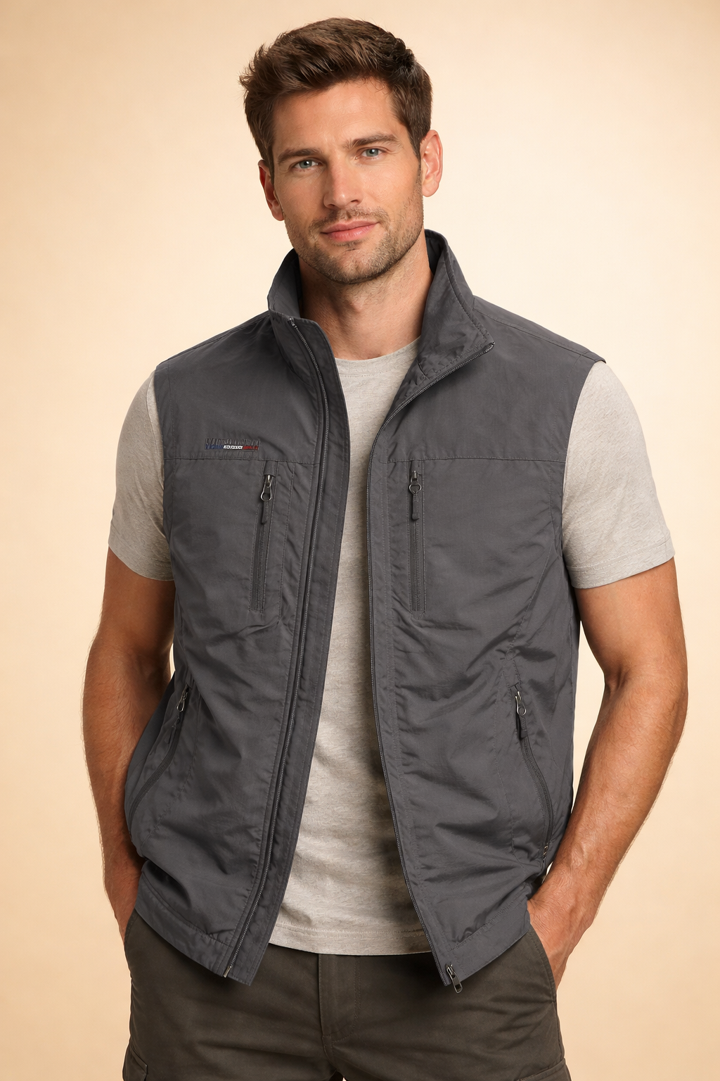 Maddox | Men's Outdoor Utility Vest with Multi-Zip Pockets