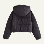 Women's Black Puffer Jacket Lightweight Warm Insulating Winter Coat