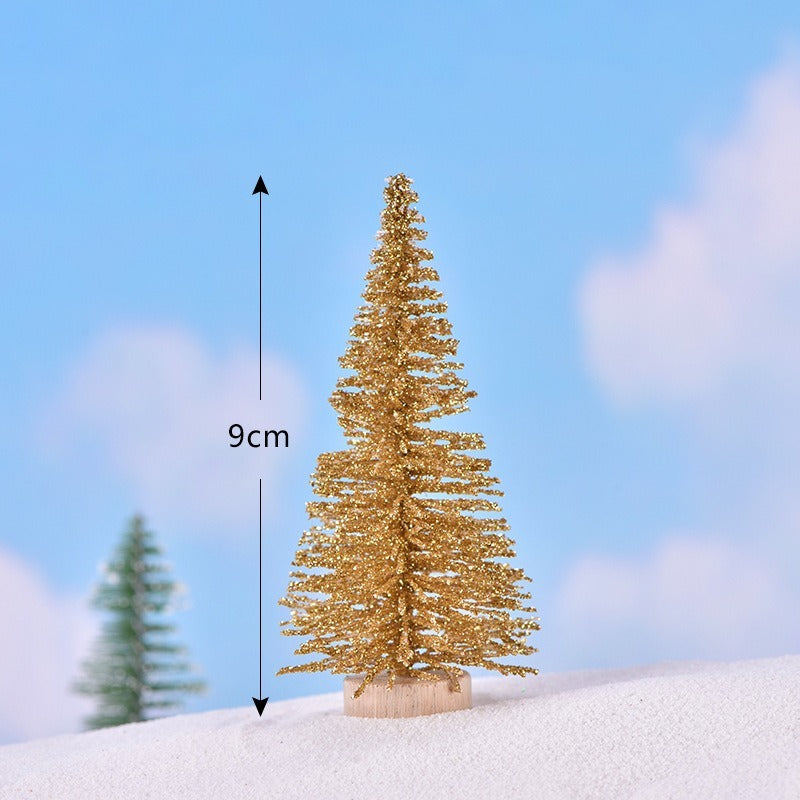Colorful Christmas trees for your desk, set of 5