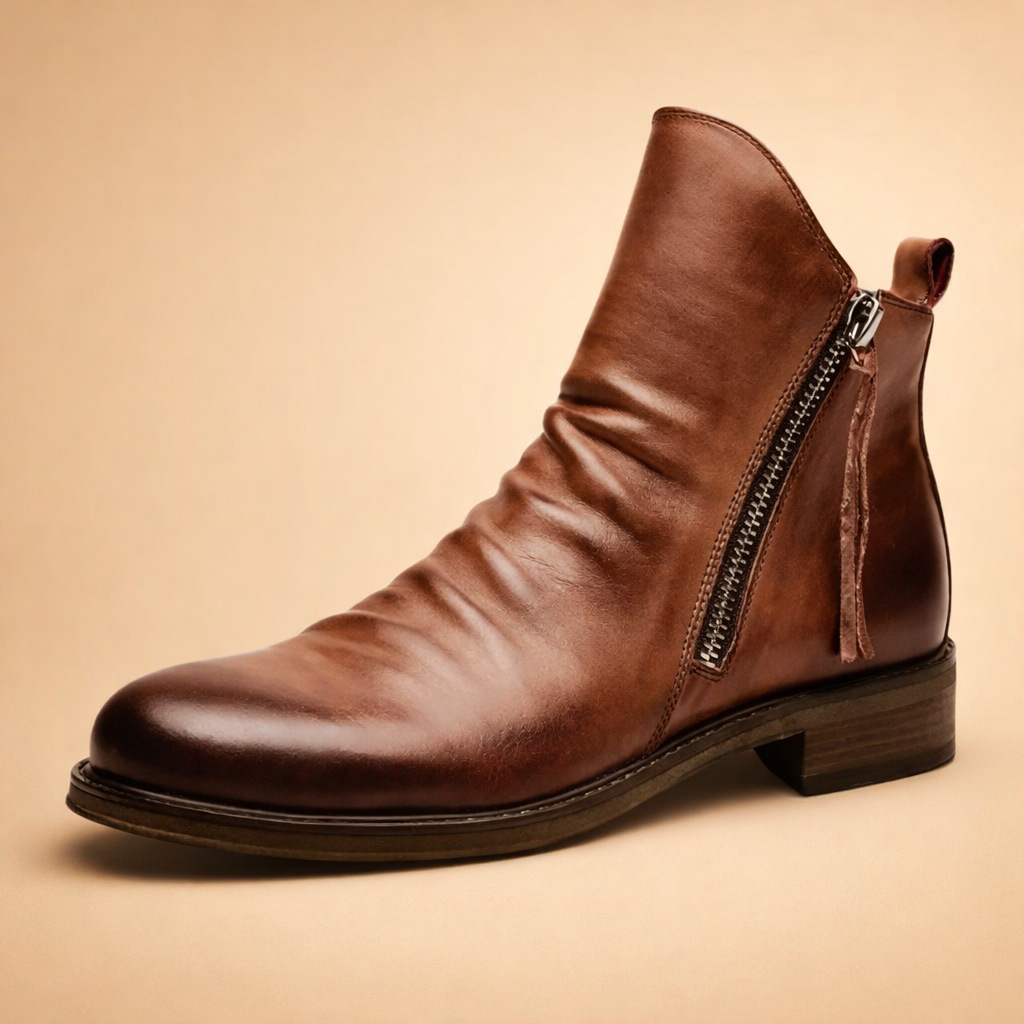 Lewis | Relaxed Zip-Up Ankle Boots for Effortless Smart Casual Looks
