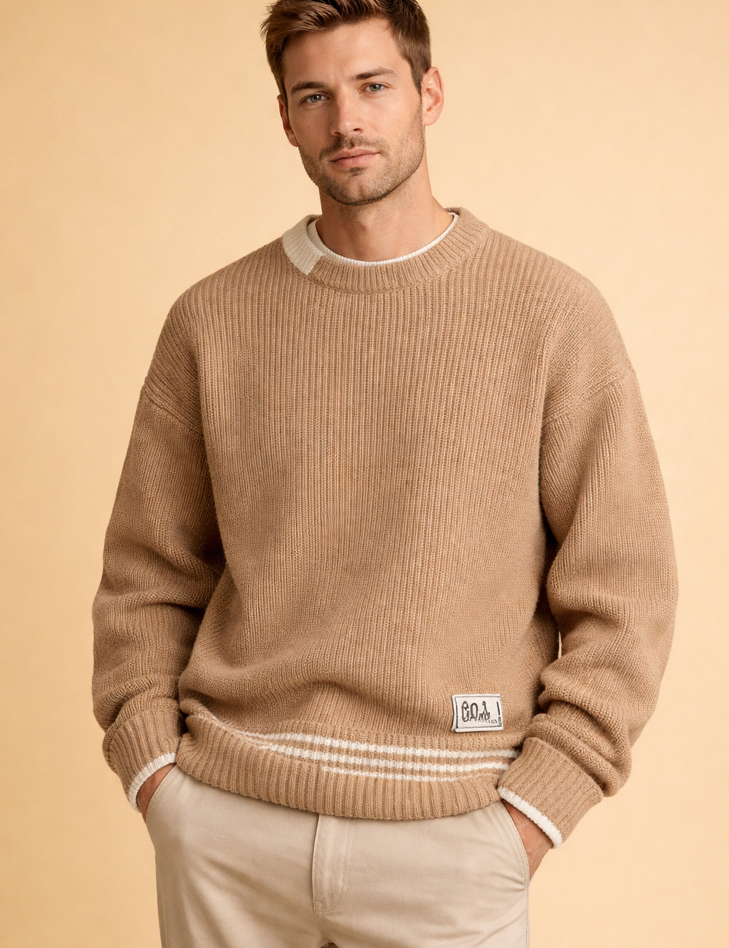 Caleb | Men's Relaxed Fit Crewneck Sweater