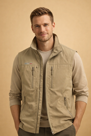 Maddox | Men's Outdoor Utility Vest with Multi-Zip Pockets