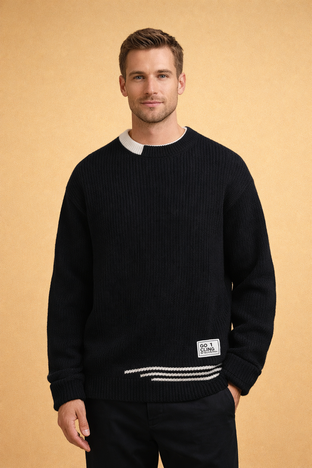 Caleb | Men's Relaxed Fit Crewneck Sweater