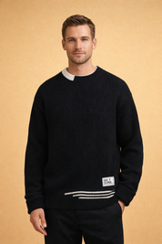 Caleb | Men's Relaxed Fit Crewneck Sweater