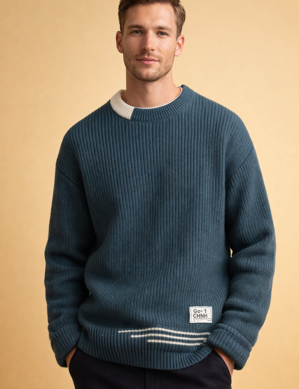 Caleb | Men's Relaxed Fit Crewneck Sweater