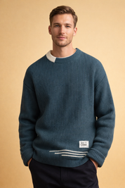 Caleb | Men's Relaxed Fit Crewneck Sweater