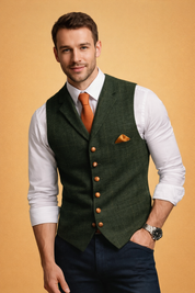 Henry | Men's Tailored Fit Button Front Formal Waistcoat Vest