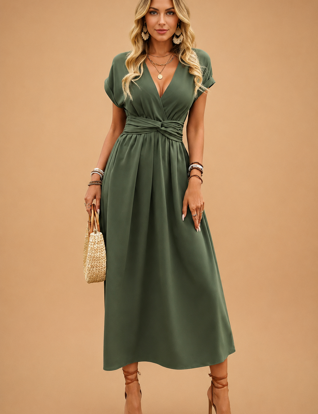 Chloe | Flowy V-Neck Summer Dress