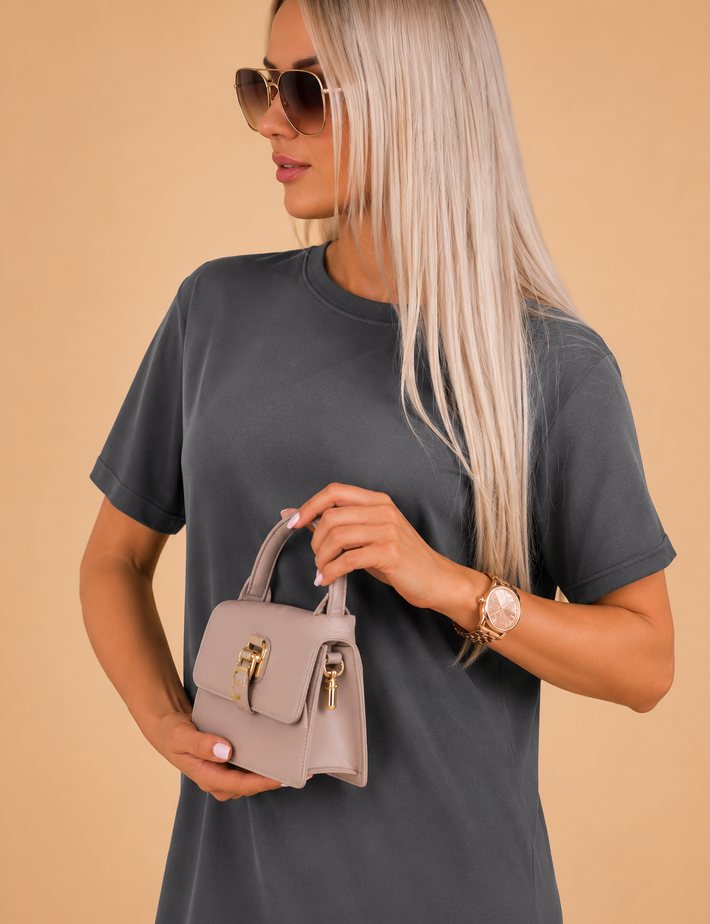 Estela | Elegant Batwing Sleeve Dress