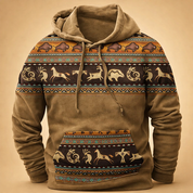 Asher | Men's Patterned Pullover Hoodie Sweatshirt