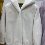 Women's Plush Winter Jacket Comfortable Warm Fabric