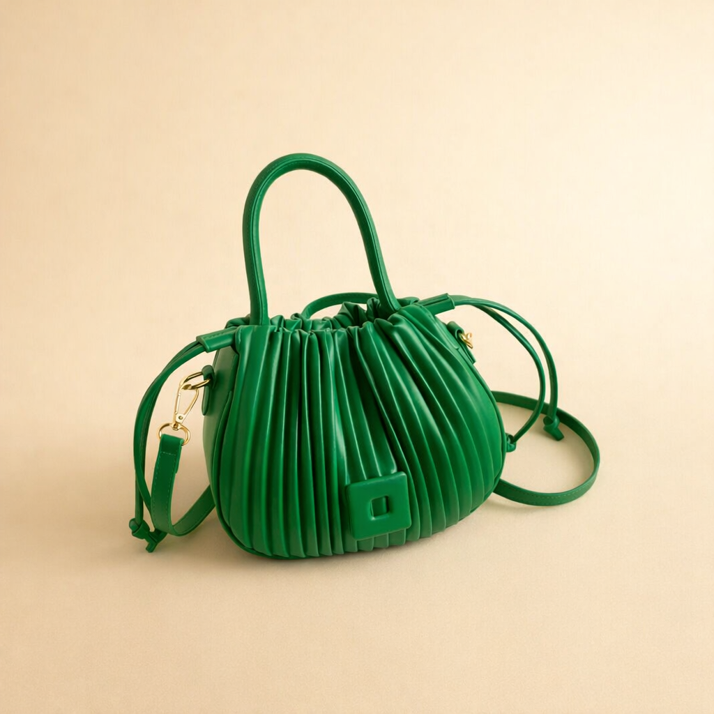 Sienna | Women’s Elegant Pleated Bucket Bag
