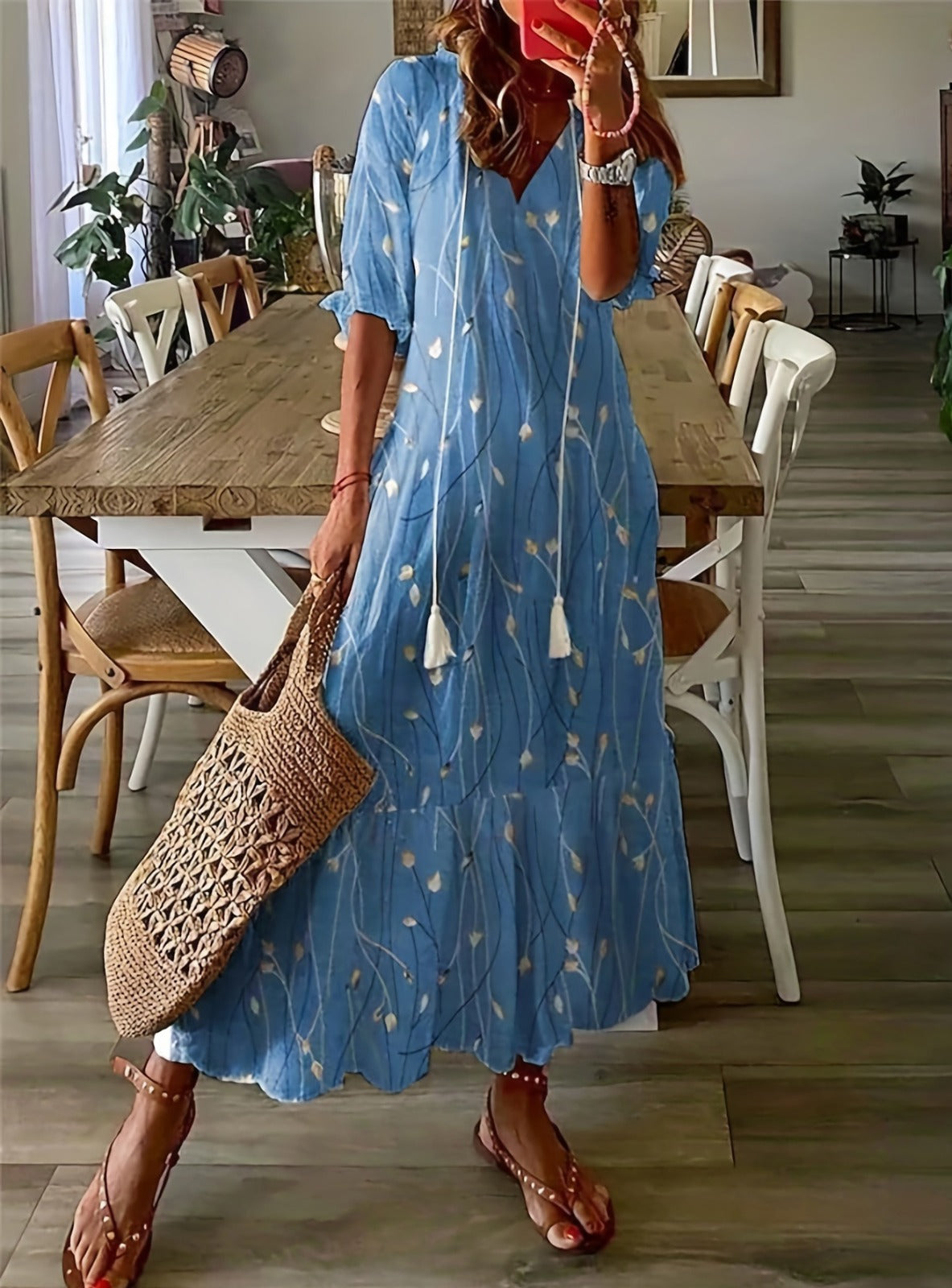 ANA | Floral Print Maxi Dress
