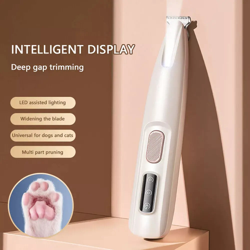 Ultra Quiet Dog Grooming Clippers with LED Light and Adjustable Speed – Gentle Trimmer for Sensitive Pets