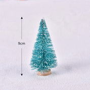 Colorful Christmas trees for your desk, set of 5