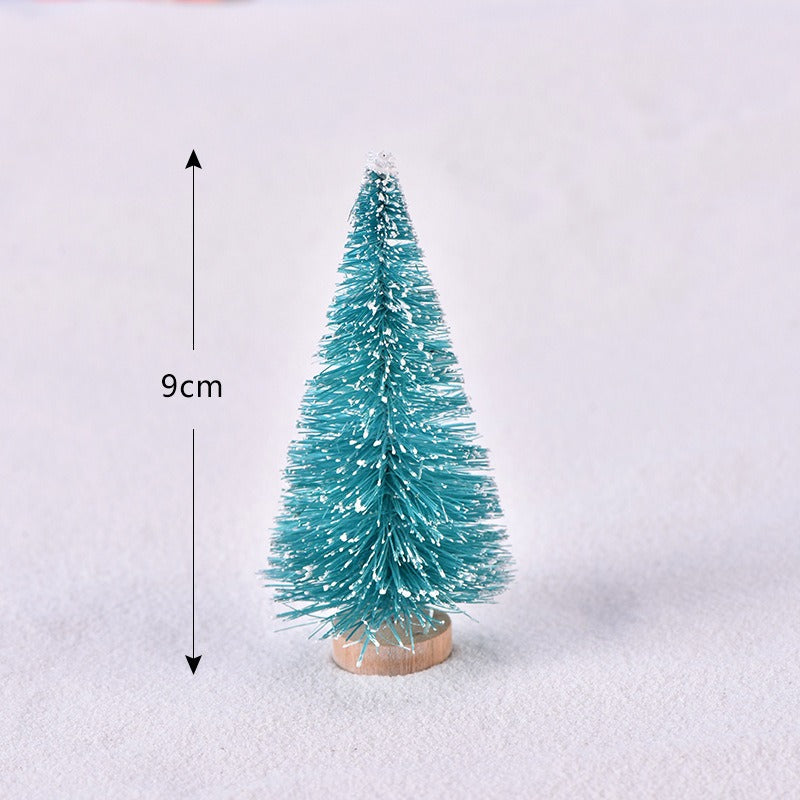 Colorful Christmas trees for your desk, set of 5
