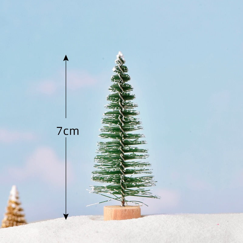 Colorful Christmas trees for your desk, set of 5