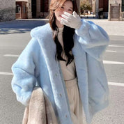 Women's Plush Winter Jacket Comfortable Warm Fabric