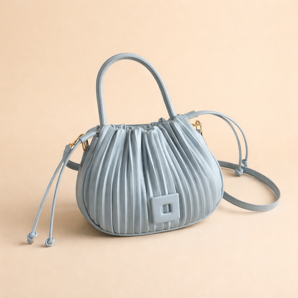 Sienna | Women’s Elegant Pleated Bucket Bag