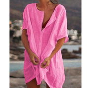 CoastalBreeze | Lightweight Midi Dress as a Beach and Swimwear Cover-Up