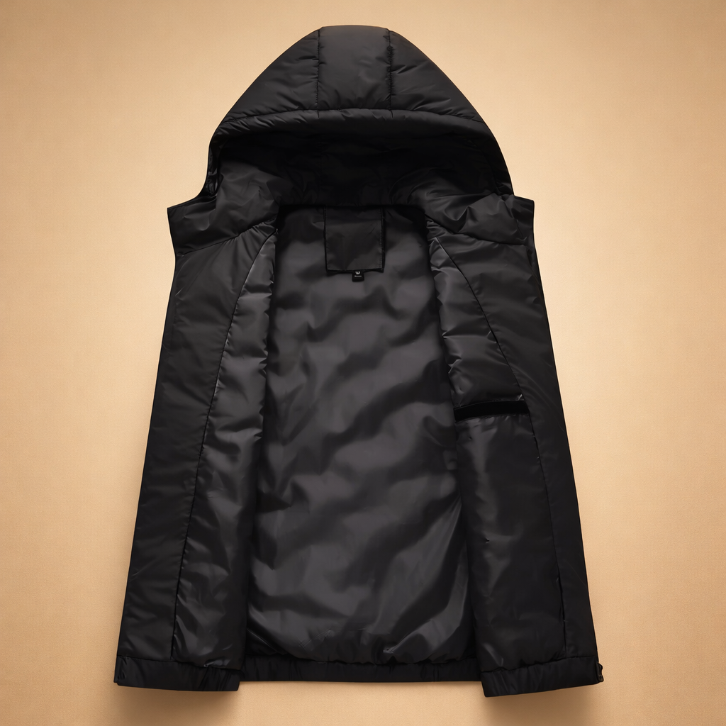 Tobias | Men's Hooded Puffer Vest with Interior Pocket