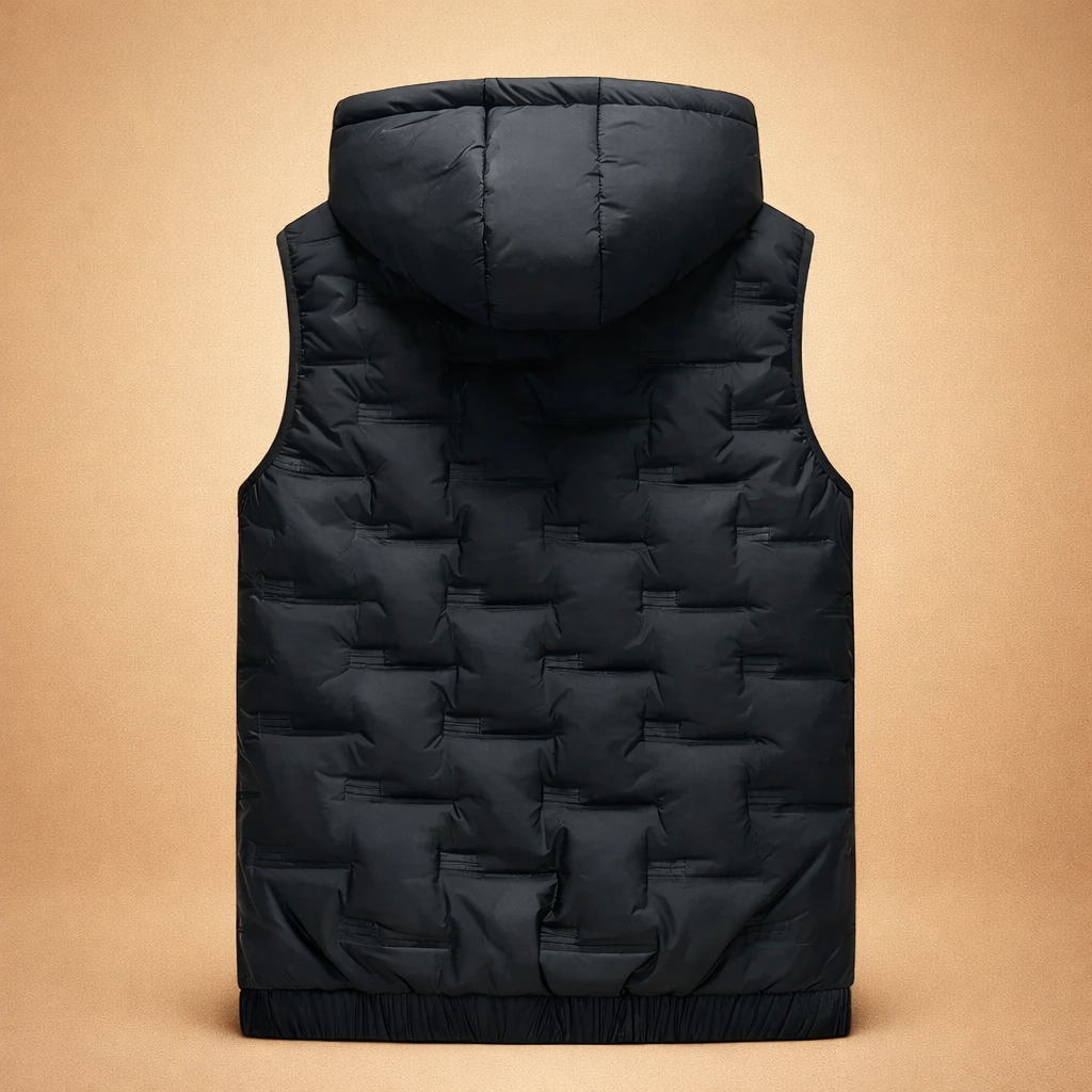 Tobias | Men's Hooded Puffer Vest with Interior Pocket