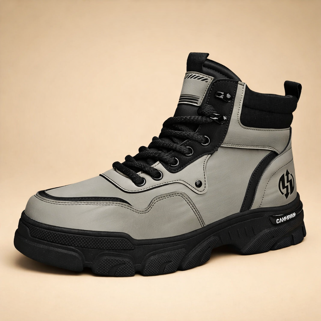 luxury-high-top-sneaker-3-4-studio-pose-warm-sand-background.png