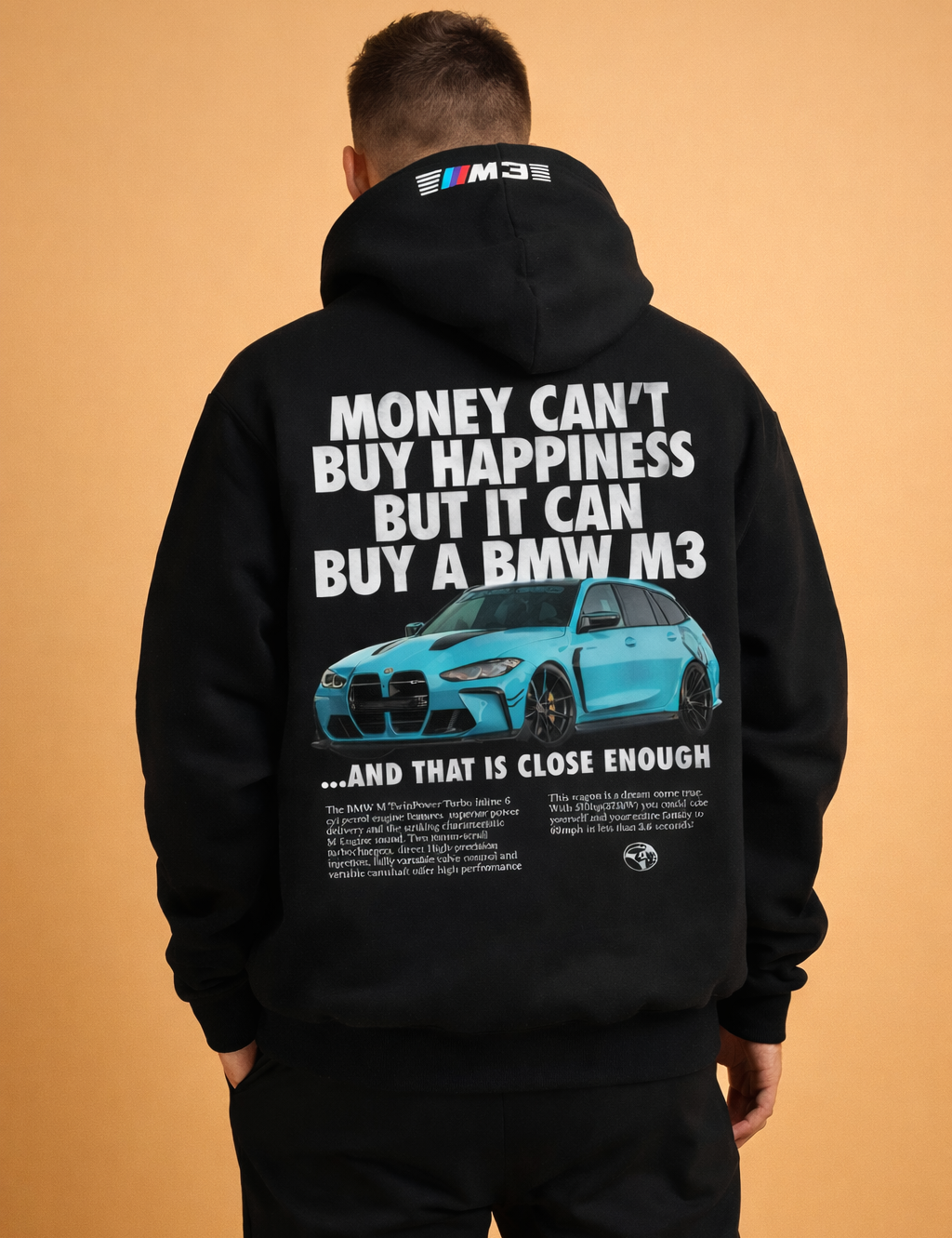 Lance | Warm Printed Hoodie for Men | Plus Size