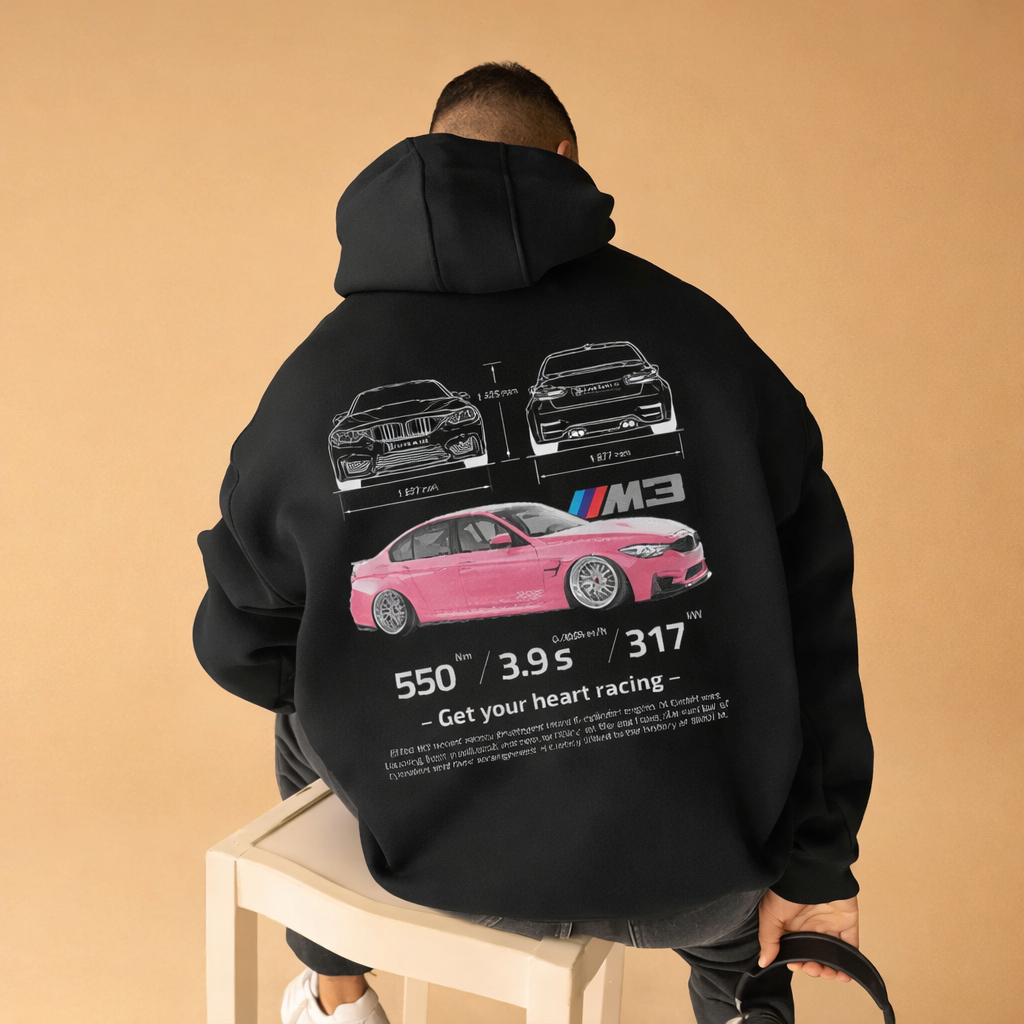 Lance | Warm Printed Hoodie for Men | Plus Size
