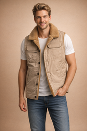 Oliver | Modern Casual Utility Vest Jacket
