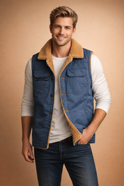Oliver | Modern Casual Utility Vest Jacket