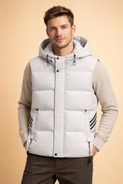 Murphy | Sporty Quilted Vest with Hood Lightweight Padded