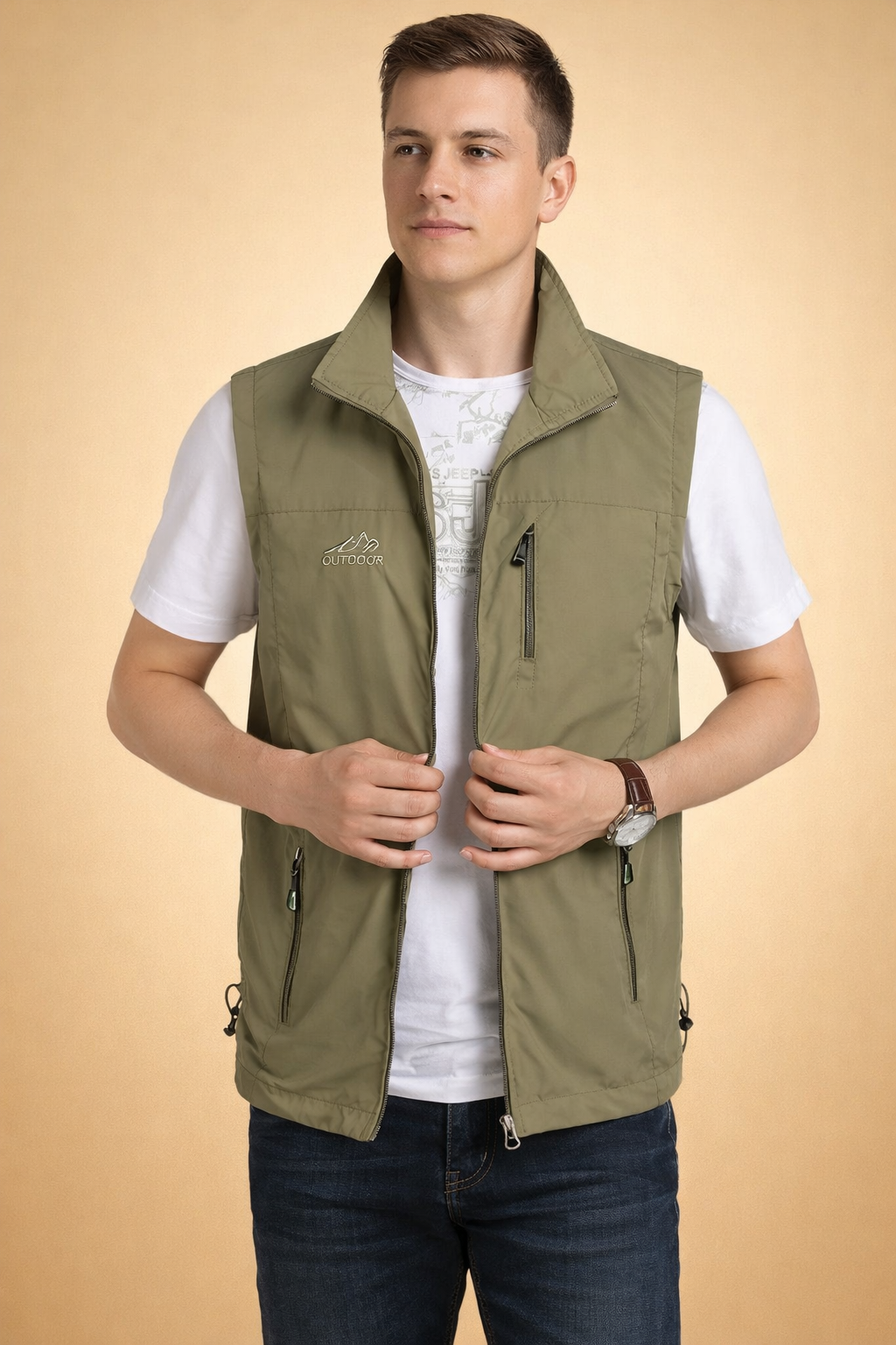Men's Casual Summer Waistcoat Lightweight Versatile