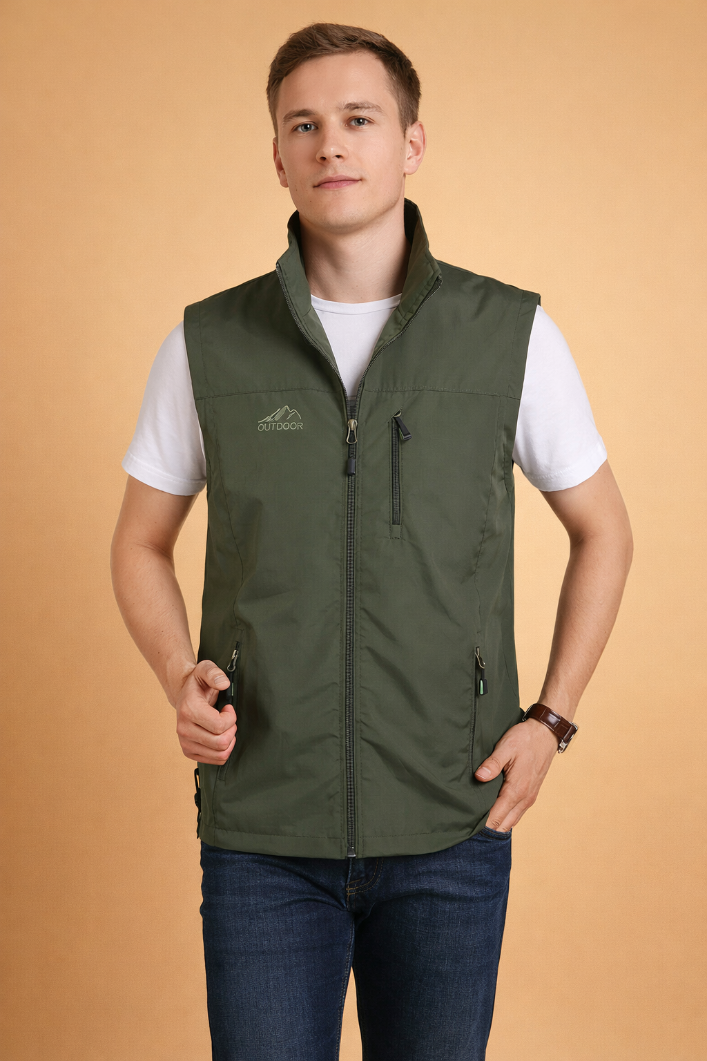 Men's Casual Summer Waistcoat Lightweight Versatile