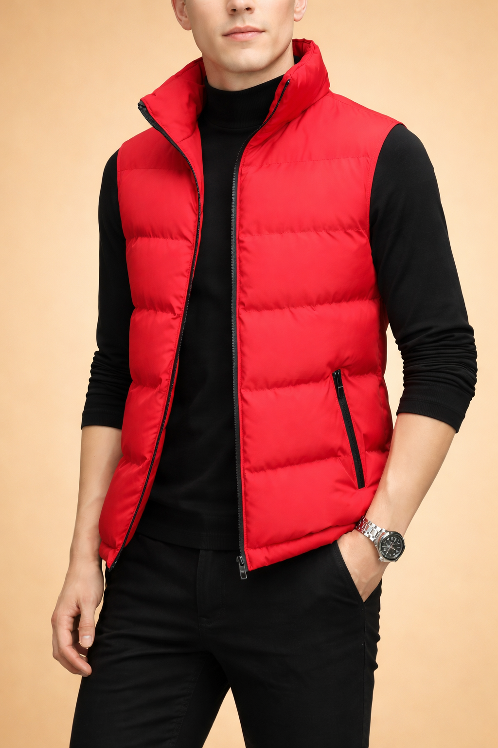 Men's Lightweight Quilted Bodywarmer for Comfort Padded Fabric