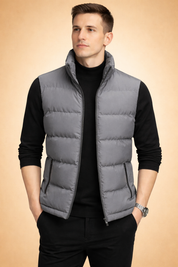 Men's Lightweight Quilted Bodywarmer for Comfort Padded Fabric