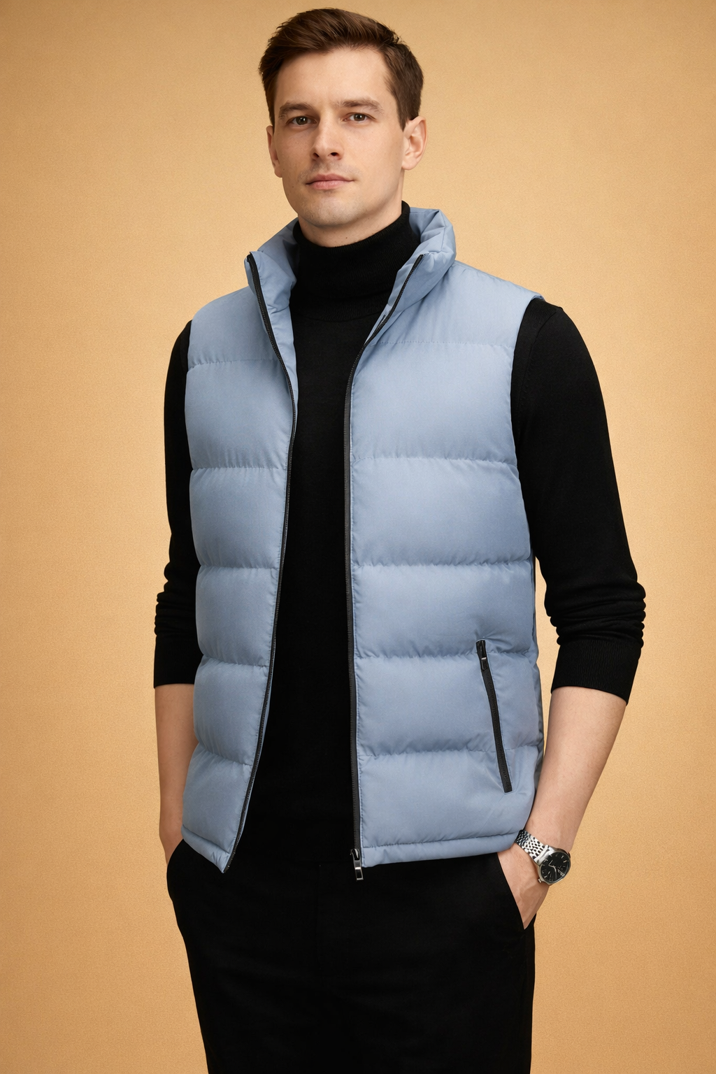 Men's Lightweight Quilted Bodywarmer for Comfort Padded Fabric