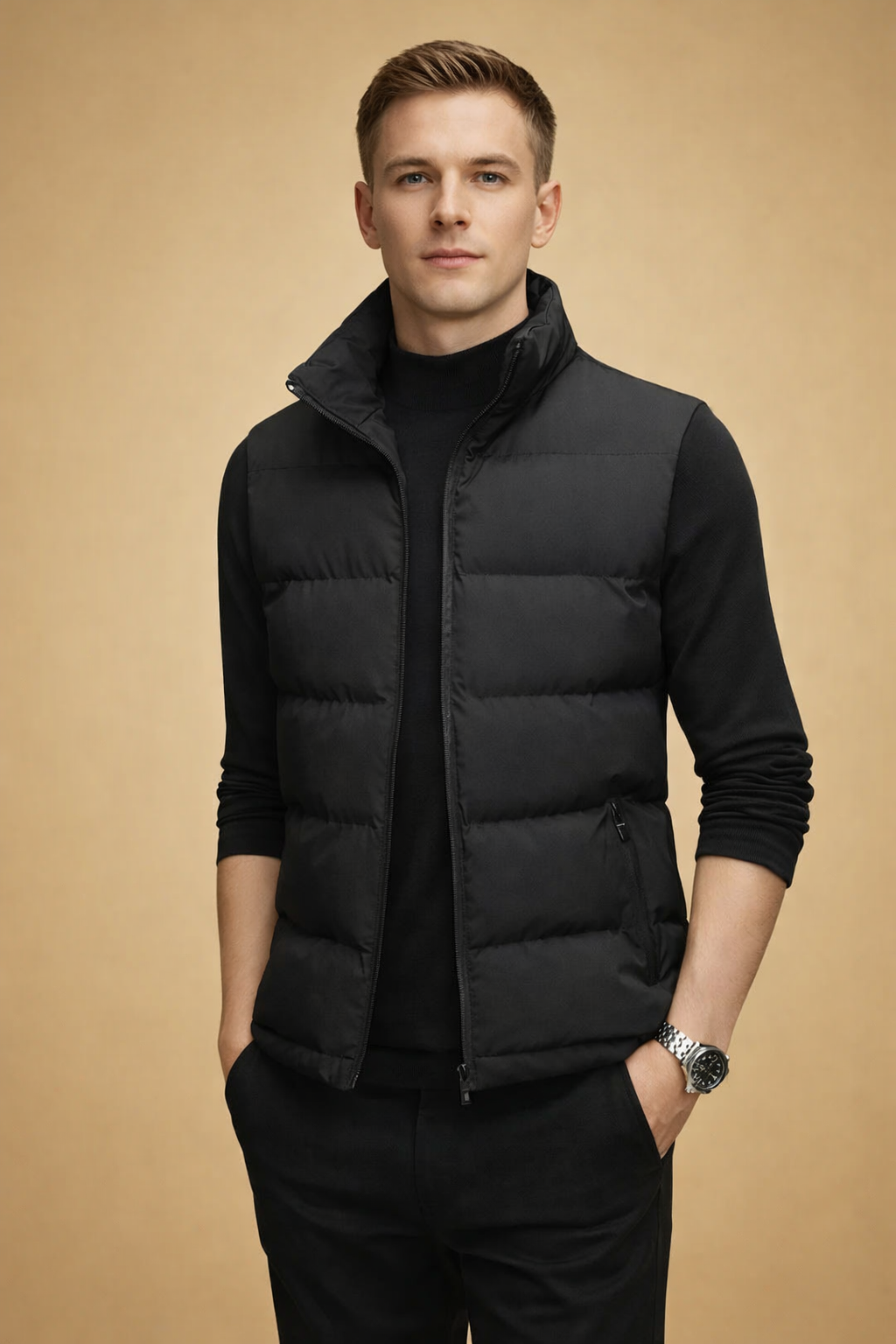 Men's Lightweight Quilted Bodywarmer for Comfort Padded Fabric