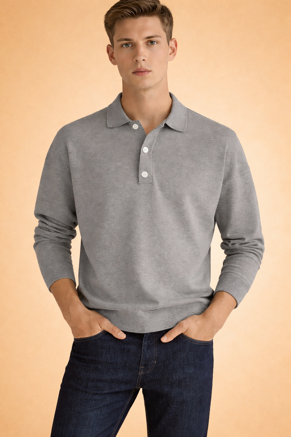 Draco | Men's Long Sleeve Polo Shirt
