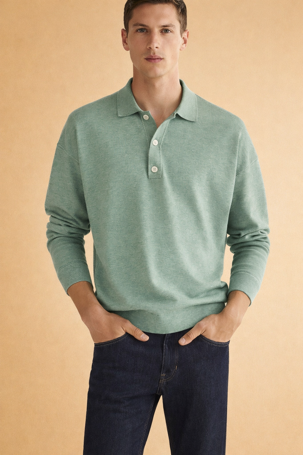 Draco | Men's Long Sleeve Polo Shirt