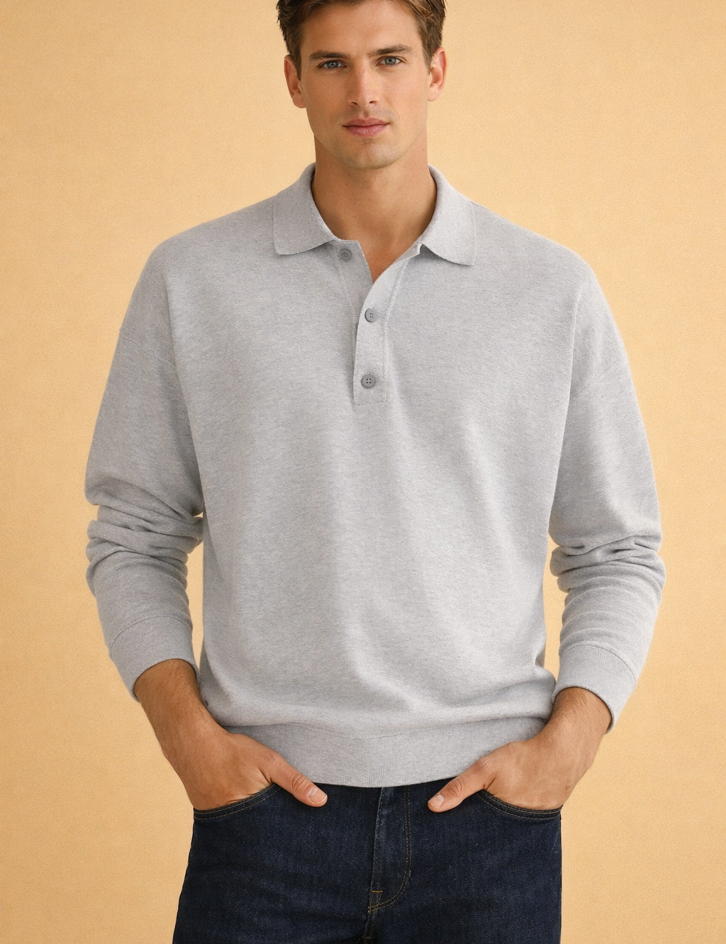 Draco | Men's Long Sleeve Polo Shirt