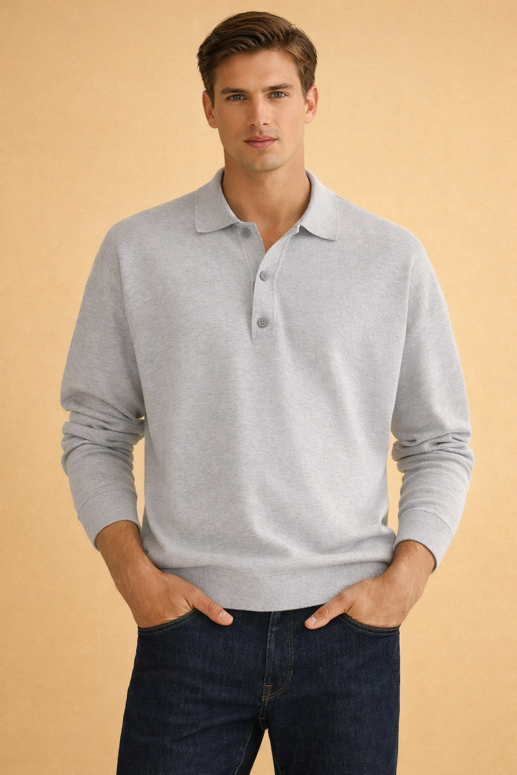 Draco | Men's Long Sleeve Polo Shirt